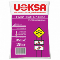 Реагент противогололёдный 25 кг UOKSA "Гранитная крошка", фракция 2-5 мм Реагент противогололёдный 25 кг UOKSA "Гранитная крошка", фракция 2-5 мм