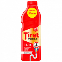Средство для прочистки канализационных труб 1 л, TIRET (Тирет) "Turbo", гель, 8147377 Средство для прочистки канализационных труб 1 л, TIRET (Тирет) "Turbo", гель, 8147377