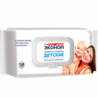 Салфетки влажные детские 120 шт., ЭКОНОМ SMART, с экстрактом алоэ вера, крышка клапан, 30108 Салфетки влажные детские 120 шт., ЭКОНОМ SMART, с экстрактом алоэ вера, крышка клапан, 30108