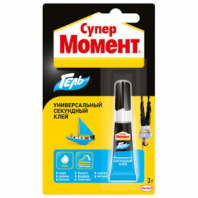 Клей-гель моментальный Супер МОМЕНТ, 3 г, отрывная мультикарта, 622917 Клей-гель моментальный Супер МОМЕНТ, 3 г, отрывная мультикарта, 622917