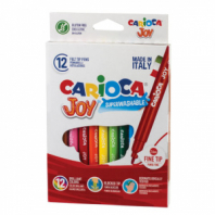 Фломастеры CARIOCA (Италия) "Joy", 12 цветов, суперсмываемые, вентилируемый колпачок, картонная коробка, 40614 Фломастеры CARIOCA (Италия) "Joy", 12 цветов, суперсмываемые, вентилируемый колпачок, картонная коробка, 40614