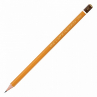 Карандаш чернографитный KOH-I-NOOR 1500, 1 шт., 4B, корпус желтый, заточенный, 150004B01170RU Карандаш чернографитный KOH-I-NOOR 1500, 1 шт., 4B, корпус желтый, заточенный, 150004B01170RU