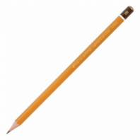 Карандаш чернографитный KOH-I-NOOR 1500, 1 шт., 2B, корпус желтый, заточенный, 150002B01170RU Карандаш чернографитный KOH-I-NOOR 1500, 1 шт., 2B, корпус желтый, заточенный, 150002B01170RU
