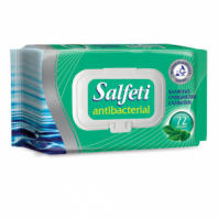 Салфетки влажные 72 шт., SALFETI Antibacterial, антибактериальные, крышка клапан, 48397 Салфетки влажные 72 шт., SALFETI Antibacterial, антибактериальные, крышка клапан, 48397