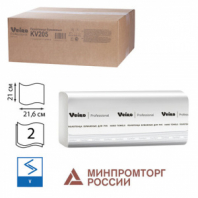 Полотенца бумажные 200 шт., VEIRO (Система H3) COMFORT, 2-слойные, белые, КОМПЛЕКТ 20 пачек, 21х21,6, V-сложение, KV205 Полотенца бумажные 200 шт., VEIRO (Система H3) COMFORT, 2-слойные, белые, КОМПЛЕКТ 20 пачек, 21х21,6, V-сложение, KV205