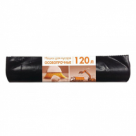 Мешки для мусора 120 л, черные, в рулоне 10 шт., ПВД, 80 мкм, 70х108 см, особо прочные, КБ, 3156 Мешки для мусора 120 л, черные, в рулоне 10 шт., ПВД, 80 мкм, 70х108 см, особо прочные, КБ, 3156