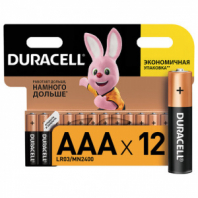 Батарейки КОМПЛЕКТ 12 шт., DURACELL Basic ОРИГИНАЛ, AAA (LR03, 24А), алкалиновые, мизинчиковые Батарейки КОМПЛЕКТ 12 шт., DURACELL Basic ОРИГИНАЛ, AAA (LR03, 24А), алкалиновые, мизинчиковые
