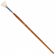 Кисть художественная профессиональная BRAUBERG ART CLASSIC, щетина, веерная, № 8, длинная ручка, 200745 Кисть художественная профессиональная BRAUBERG ART CLASSIC, щетина, веерная, № 8, длинная ручка, 200745