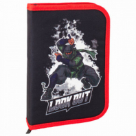 Пенал BRAUBERG, 1 отделение, 2 откидные планки, полиэстер, 21х14 см, "Ninja", 270313 Пенал BRAUBERG, 1 отделение, 2 откидные планки, полиэстер, 21х14 см, "Ninja", 270313