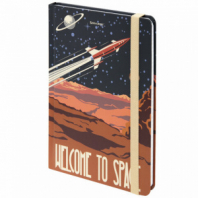 Блокнот с резинкой в клетку 96 л., А5, 145х203 мм, твердая обложка, BRAUBERG, "SpaceX", 113724 Блокнот с резинкой в клетку 96 л., А5, 145х203 мм, твердая обложка, BRAUBERG, "SpaceX", 113724