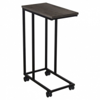 Стол журнальный BRABIX "LOFT CT-001", 450х250х680 мм, на колёсах, металлический каркас, цвет морёный дуб, 641859 Стол журнальный BRABIX "LOFT CT-001", 450х250х680 мм, на колёсах, металлический каркас, цвет морёный дуб, 641859