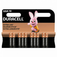 Батарейки КОМПЛЕКТ 10 шт., DURACELL Basic ОРИГИНАЛ, AAA (LR03, 24А), алкалиновые, мизинчиковые Батарейки КОМПЛЕКТ 10 шт., DURACELL Basic ОРИГИНАЛ, AAA (LR03, 24А), алкалиновые, мизинчиковые