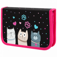Пенал ЮНЛАНДИЯ, 1 отделение, картон с эффектом soft-touch, 19х11 см, "Cat squad", 273493 Пенал ЮНЛАНДИЯ, 1 отделение, картон с эффектом soft-touch, 19х11 см, "Cat squad", 273493
