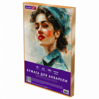 Бумага для акварели БОЛЬШАЯ А3 в коробке, 40 листов, 200 г/м2, среднее зерно, BRAUBERG ART CLASSIC, 116356 Бумага для акварели БОЛЬШАЯ А3 в коробке, 40 листов, 200 г/м2, среднее зерно, BRAUBERG ART CLASSIC, 116356