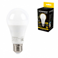 Лампа светодиодная SONNEN EXTRA, 12 (100) Вт, Е27, груша, теплый белый, 30000 ч, LED A60-12W-2700-Е27, 457894 Лампа светодиодная SONNEN EXTRA, 12 (100) Вт, Е27, груша, теплый белый, 30000 ч, LED A60-12W-2700-Е27, 457894