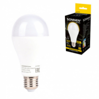 Лампа светодиодная SONNEN EXTRA, 25 (200) Вт, Е27, груша, теплый белый, 30000 часов, LED A65-25W-2700-Е27, 457900 Лампа светодиодная SONNEN EXTRA, 25 (200) Вт, Е27, груша, теплый белый, 30000 часов, LED A65-25W-2700-Е27, 457900