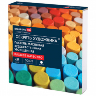 Пастель масляная BRAUBERG ART "Секреты художника", УТОЛЩЕННАЯ, 48 цветов, круглое сечение, 182102 Пастель масляная BRAUBERG ART "Секреты художника", УТОЛЩЕННАЯ, 48 цветов, круглое сечение, 182102