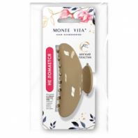 Краб для волос, ГИБКИЙ, НЕЛОМАЮЩИЙСЯ, 12 см, бежевый, MONTE VITA (МОНТЕ ВИТА), 458824 Краб для волос, ГИБКИЙ, НЕЛОМАЮЩИЙСЯ, 12 см, бежевый, MONTE VITA (МОНТЕ ВИТА), 458824