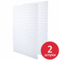Жалюзи-плиссе, штора бумажная самоклеящаяся КОМПЛЕКТ 2 шт., BRABIX, 60х180 см, ЭКО, 80 г/м2, цвет белый, 700002 Жалюзи-плиссе, штора бумажная самоклеящаяся КОМПЛЕКТ 2 шт., BRABIX, 60х180 см, ЭКО, 80 г/м2, цвет белый, 700002