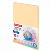 Бумага цветная BRAUBERG, А4, 80 г/м2, 100 л., пастель, оранжевая, для офисной техники, 112448 Бумага цветная BRAUBERG, А4, 80 г/м2, 100 л., пастель, оранжевая, для офисной техники, 112448