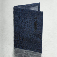 Обложка для паспорта натуральная кожа кайман, "PASSPORT", темно-синяя, BRAUBERG, 237196 Обложка для паспорта натуральная кожа кайман, "PASSPORT", темно-синяя, BRAUBERG, 237196