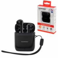 Наушники беспроводные TWS вкладыши с микрофоном, SONNEN EP-BH10B, Bluetooth 5.3, черные, 514122 Наушники беспроводные TWS вкладыши с микрофоном, SONNEN EP-BH10B, Bluetooth 5.3, черные, 514122