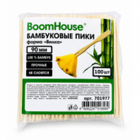 Шпажки-пики для канапе бамбуковые, ВИЛКА 9 см, 100 шт., BOOMHOUSE (БУМХАУС), 701977 Шпажки-пики для канапе бамбуковые, ВИЛКА 9 см, 100 шт., BOOMHOUSE (БУМХАУС), 701977