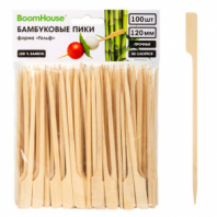 Шпажки-пики для канапе бамбуковые ГОЛЬФ 12 см, 100 шт., BOOMHOUSE (БУМХАУС), 701963 Шпажки-пики для канапе бамбуковые ГОЛЬФ 12 см, 100 шт., BOOMHOUSE (БУМХАУС), 701963