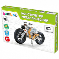 Конструктор металлический "Мотоцикл", с подвижными деталями, 162 элемента, BAMBOX (БАМБОКС), 666364 Конструктор металлический "Мотоцикл", с подвижными деталями, 162 элемента, BAMBOX (БАМБОКС), 666364