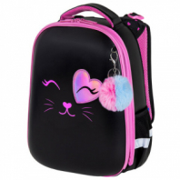 Ранец BRAUBERG SHINY, 2 отделения, с брелоком, "Улыбающийся котик", 38х28х14 см, 272040 Ранец BRAUBERG SHINY, 2 отделения, с брелоком, "Улыбающийся котик", 38х28х14 см, 272040
