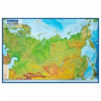 Карта России физическая 157х107 см, 1:5,5М, с ламинацией, интерактивная, в тубусе, BRAUBERG, 112399 Карта России физическая 157х107 см, 1:5,5М, с ламинацией, интерактивная, в тубусе, BRAUBERG, 112399