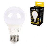 Лампа светодиодная SONNEN EXTRA, 10 (85) Вт, Е27, груша, теплый белый, 30000 ч, LED A60-10W-2700-Е27, 457891 Лампа светодиодная SONNEN EXTRA, 10 (85) Вт, Е27, груша, теплый белый, 30000 ч, LED A60-10W-2700-Е27, 457891