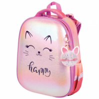Ранец BRAUBERG SHINY, 2 отделения, с брелоком, "Счастливый кот", 38х28х14 см, 270697 Ранец BRAUBERG SHINY, 2 отделения, с брелоком, "Счастливый кот", 38х28х14 см, 270697