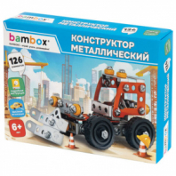 Конструктор металлический "Бульдозер", цветной, с подвижными деталями, 126 элементов, BAMBOX (БАМБОКС), 667031 Конструктор металлический "Бульдозер", цветной, с подвижными деталями, 126 элементов, BAMBOX (БАМБОКС), 667031