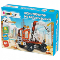 Конструктор металлический "Кран", цветной, с подвижными деталями, 139 элементов, BAMBOX (БАМБОКС), 667032 Конструктор металлический "Кран", цветной, с подвижными деталями, 139 элементов, BAMBOX (БАМБОКС), 667032