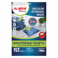 Вакуумные пакеты с клапаном для хранения вещей КОМПЛЕКТ 10 шт., НАСОС в комплекте, LAIMA HOME, 607914 Вакуумные пакеты с клапаном для хранения вещей КОМПЛЕКТ 10 шт., НАСОС в комплекте, LAIMA HOME, 607914