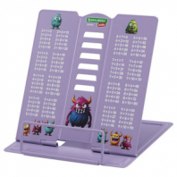 Подставка для книг и учебников BRAUBERG KIDS mini "Monsters" с таблицей умножения, регулируемый угол наклона, металлическая, 238976 Подставка для книг и учебников BRAUBERG KIDS mini "Monsters" с таблицей умножения, регулируемый угол наклона, металлическая, 238976