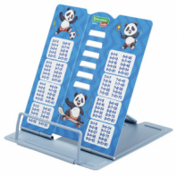 Подставка для книг и учебников BRAUBERG KIDS mini "Panda" с таблицей умножения, регулируемый угол наклона, металлическая, 238975 Подставка для книг и учебников BRAUBERG KIDS mini "Panda" с таблицей умножения, регулируемый угол наклона, металлическая, 238975