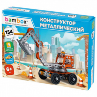 Конструктор металлический "Экскаватор", цветной, с подвижными деталями, 154 элемента, BAMBOX (БАМБОКС), 667035 Конструктор металлический "Экскаватор", цветной, с подвижными деталями, 154 элемента, BAMBOX (БАМБОКС), 667035