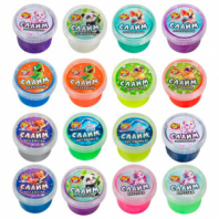 Слайм МИКС, 100 г, АССОРТИ, 8 видов, JOLLY JOT (ДЖОЛЛИ ДЖОТ), 667321