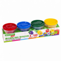 Пластилин-тесто для лепки BRAUBERG KIDS, 4 цвета, 560 г, яркие классические цвета, крышки-штампики, 106715 Пластилин-тесто для лепки BRAUBERG KIDS, 4 цвета, 560 г, яркие классические цвета, крышки-штампики, 106715