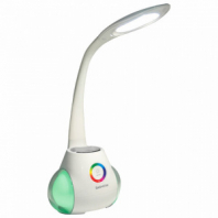 Настольная лампа / светильник с органайзером и Bluetooth колонкой, LED, 6 Вт, белый, DASWERK (ДАСВЕРК), 238328 Настольная лампа / светильник с органайзером и Bluetooth колонкой, LED, 6 Вт, белый, DASWERK (ДАСВЕРК), 238328